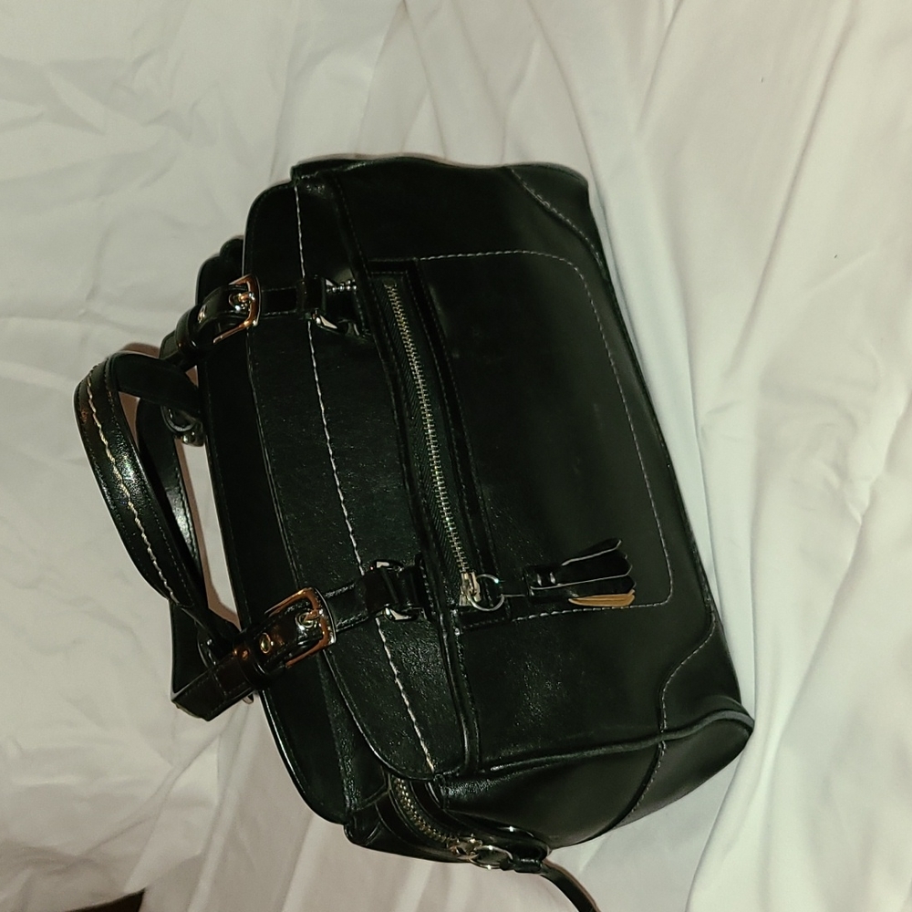 COACH leather satchel in black